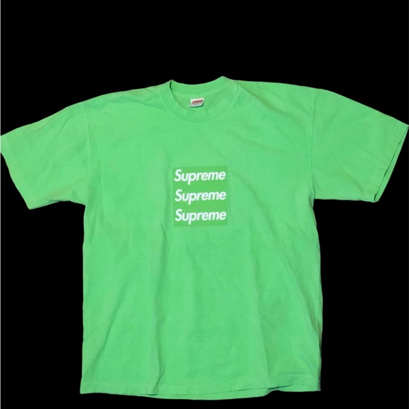 ASSPIZZA TRIPLE SUPREME BOX LOGO GREEN 2022 - Picture 1 of 4